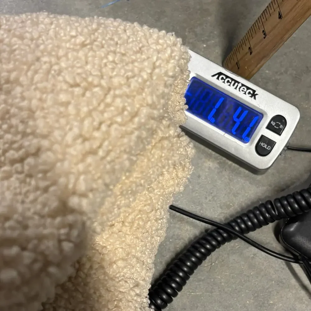 H&M Divided Cropped‎ Teddy Jacket Size Small Beige - Picture 14 of 14